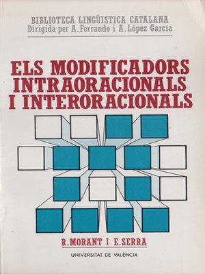 cover image of Els modificadors intraoracionals i interoracionals
